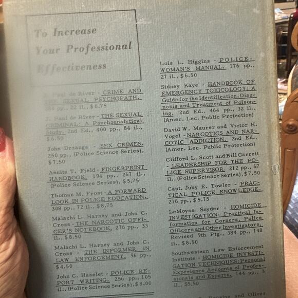 Lt Thorvald T Brown The Enigma of Drug Addiction 1st Edition 1961 - Picture 5 of 5